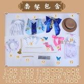 Genshin Impact Kamisato Ayaka New Skin Cosplay Costume Ayaka New Outfits Springbloom Missive Dress Hat Fan Ayaka Dress