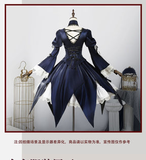 Suigintou Mercury Lampe Cosplay Anime Roses Maiden Cosplay Mercury Lampe Cosplay Costume Gothic Lolita Velvet Dress Full Set