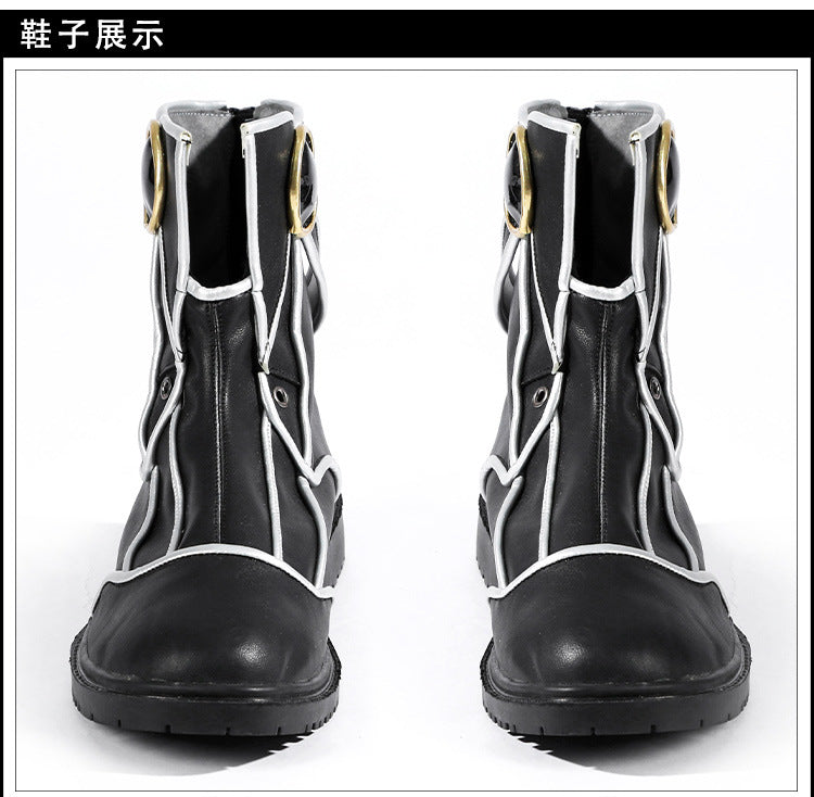 Shusheng-R Clair Obscur:Expedition 33 Verso Cosplay Costume Halloween Men's Fantasy Uniform Coat Props Shoes Accessories Set