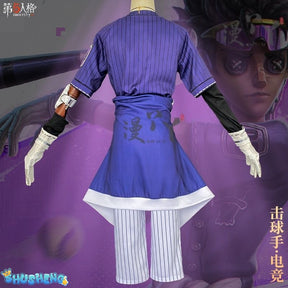 Game Identity V Ganji Gupta Batter Cosplay Costume Wig BLK Uniform Set Halloween Carnival Play Role Party Props Coaplay Clothes