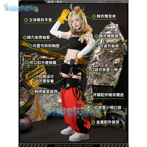 Zenless Zone Zero Piper Wheel Cosplay Cosplay Costume Cos Game Anime Party Uniform Hallowen Play Role Clothes