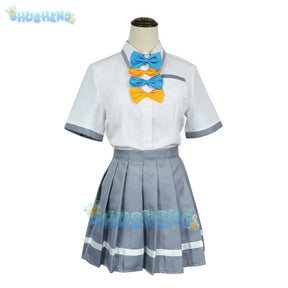 Anime Makeine Too Many Losing Heroines Anna Yanami Cosplay Costume Chika Komari JK Skirt Lemon Yakishio Halloween for Women