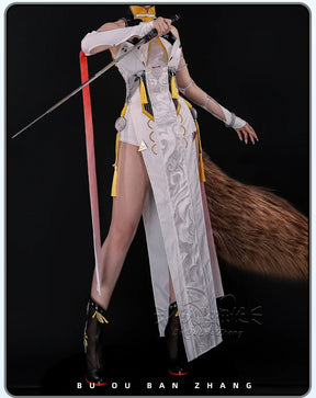 Shusheng-R Zenless Zone Zero Ye Shunguang Cosplay Costume Black White Ccheongsam Dress Fancy Party Suit Halloween Carnival Uniforms