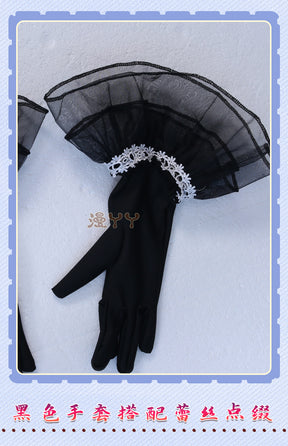 Kurumi Tokisaki Cosplay Costume Anime Date A Live Worst Spirit Dress Maid Uniform Headband Eye Patch Gloves Halloween