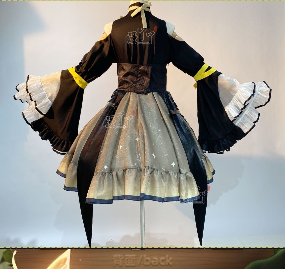 Kagaminee Rin x Rascal Collab Witchh Gothicc Halloween Cosplay Costume