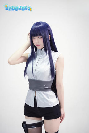Anime Cosplay Series:Naruto Hinata Hyuga Cosplay Costume full set Shushengcos customized version