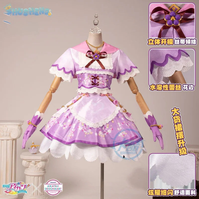 Anime Aikatsu！Hoshimiya Ichigo Cosplay Costume New Sweet Lolita Dress Wig Accessories Props Uniform Men Women Fashion Set S-XXL