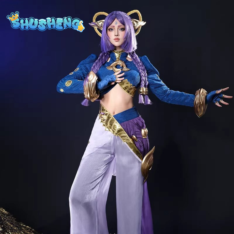 Game Cosplay Series:  LOL -Yunara, The Unbroken Faith  Cosplay high quality Costume full set Shushengcos