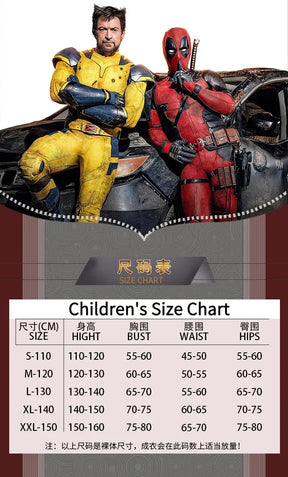 Dead Cosplay pool  Cosutme Wade Winston Wilson Cosplay Costume Children's Edition  Movie Anti-hero Suit Halloween
