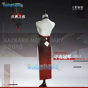Arknights W's Qipao Skin Cosplay Costume Uniform Halloween Carnival Party Christmas Play Role Clothes Clothing for Women