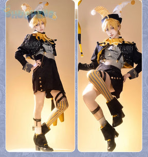 Anime Kagamin Len Rin Cosplay Costume Hat scarf socks accessories Halloween Christmas cute fashion Woman Men Len New uniform set