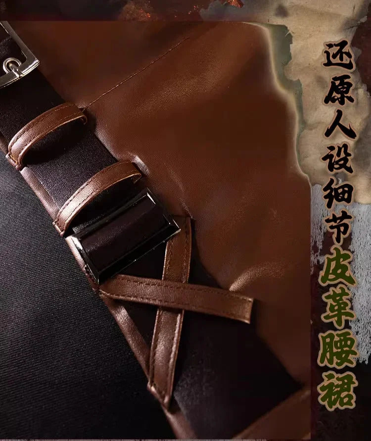 Attack on Titan‌ Eren Mikasa Levi Armin Hange Historia Reiss Cosplay Costume Scout Regiment‌ Uniform Halloween Carnival Party