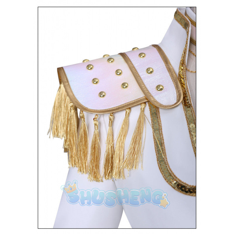 Cos Hunters Superstar Lumi Mira Zoe Cosplay Costume Anime KPop Demon Full Set Girl Group Suit Women Halloween Party Roleplay Mira White clothing cosplay