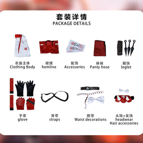 Hot Game Overwatch2 Kiriko Cosplay Costume Anime Clothes for Women Halloween Carnival Suit High Quality RolePlay Adult Halloween