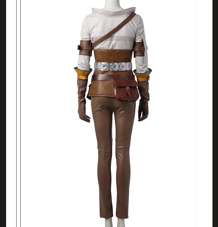 Game Witcher 3 Wild Hunt Cirilla Fiona Elen Riannon Cosplay Ciri Costume Halloween Party high-quality Complete set clothing sale