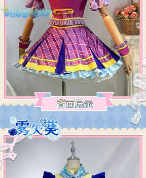 Kiriya Aoi shibuki ran Cosplay Anime Aikatsu！Costume Sweet Cute Lolita Dress  Accessories prop Halloween Party Women's Uniform