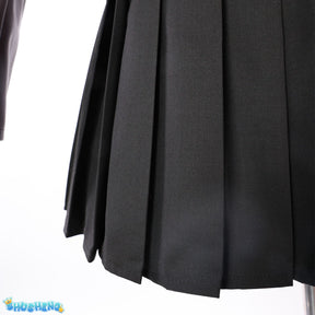 Anime Kyoko Kirigiri Cosplay Costume Dress Set With Gloves Halloween Outfits Daily Wear Uniforms For Women
