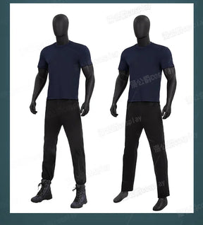 Thunderbolts Bucky Barnes Cosplay Winter Soldier Costume Halloween Men's Fantasy Uniform Coat Props Shoes Accessories Net Set