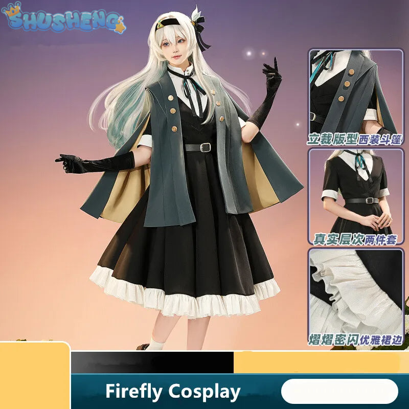 Firefly Fashion Dress Cosplay Costume Game Honkai: Star Rail Anime Women Role Play Clothing Halloween Party Uniform 2024 NEW