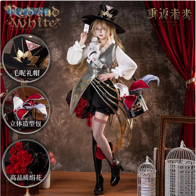 Reverse:1999 Melania Melania Ramirez Cosplay Costume Coat shirt hat socks glasses prop set Halloween sweet Woman New uniform