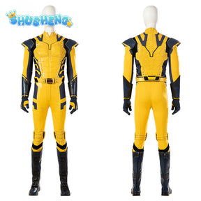 New Movie Wolverine Cosplay Costume Mask Jumpsuit Vest Gloves Belt Wolf Steel Claw Handsome Suit For Men High Quality Made