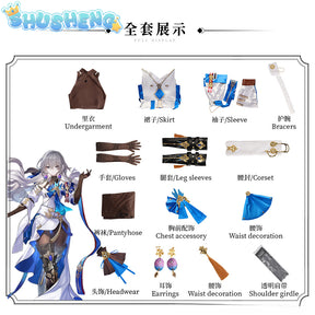 Bronya Rand Sword Honkai: Star Rail Cosplay Props Costume Wig Shoes Weapons Halloween Christmas Fancy Party Costumes Accessories