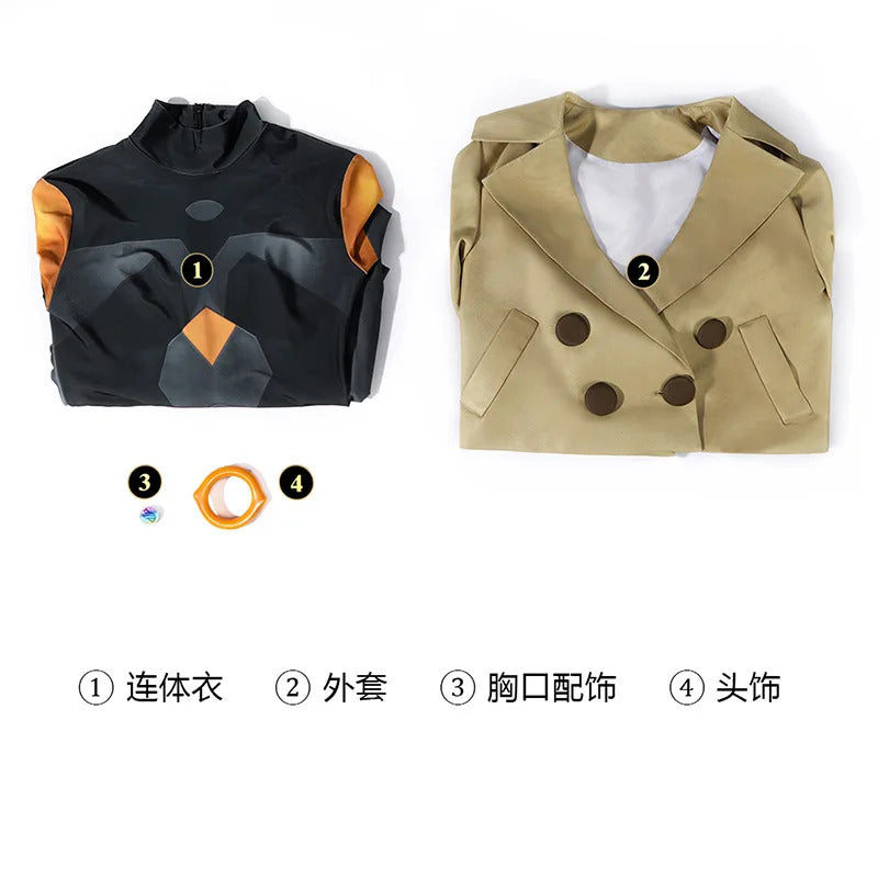 Shusheg-R Pokémon LEGENDS Z-A Emma Cosplay Costume Uniform Halloween Carnival Party Christmas Play Role Clothes Clothing for Women