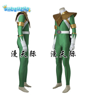 Kyoryu Sentai Zyuranger Burai Cosplay Costume Custom Size Kyoryu Sentai Zyuranger Green ranger Cosplay Halloween suit