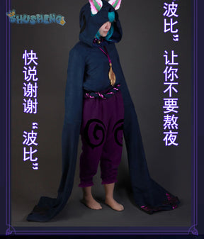 Game Lol Vex Dawnbringer Cosplay Costume Ears hats wigs accessories Halloween party cute man woman set