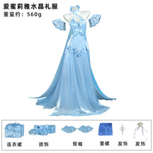 Shusheng-N Re:ZERO - Starting Life in Another World Emilia Cosplay Costume Crystal Dress Halloween Party Role Play Outfit Women