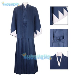 Anime On The Miburo Nio Chirinu Cosplay Costume Uniform Toshizou Hijikata Souji The Blue Wolves of Mibu Halloween Party Women Me