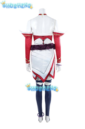 League of Legends/LOL: Ahri Champion Nine Tails Wildd Riftt Game Cosplay Costume Ahri Halloween Cosplay