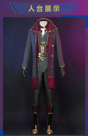 IN STOCK Silco Arcane Cosplay Arcane：League of Legends Silco costume Carnival Party Men Women Uniform Accessories Prop Set