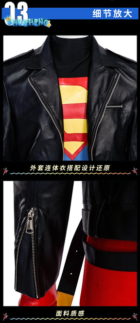 New Kent Conner Cosplay Costume Jumpsuit Coat Glass Boots To Choose For Super Boy Men Custom Made