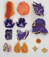Game Lol Neeko Cosplay Costume Ears, hats, tail，accessories Halloween party funny and cute uniform Neeko Woman Man Set