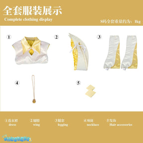 Hinamori Amu Shugo Chara Cosplay Transform into battle suit Costume Halloween Carnival Sweet Dress Prop and Accessory wig Set