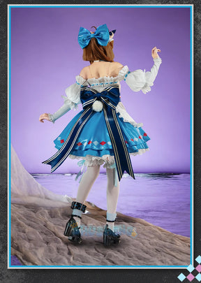 Shusheng Arknights Eyjafjalla A Picnic Before A Long Trip Game Suit Sweet Lovely Dress Cosplay Costume Halloween Party Outfit