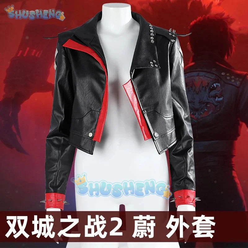 LoL Arcane：League of Legends 2 Vi Cosplay Costume Coat Uniform Hallowen Carnival Party Play Role Clothing for Women Shusheng