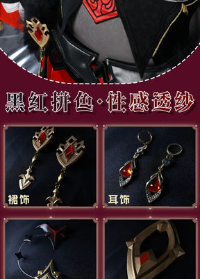 Game Honkai Impact 3 Theresa Apocalypse Cosplay Under the Moon Oath Costume Halloween Carnival Gothic Dress Sweet Lolita Uniform