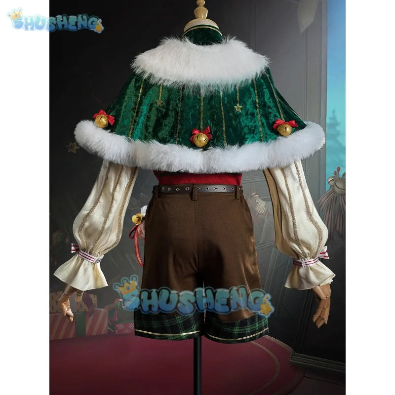 Identity V Edgar Valden Painter Warm Christmas Eve QiZhen Fashion Game Suit Lovely Uniform Cosplay Costume Party Outfit