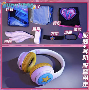 LOL Ezreal Valentine's Day Women Cosplay Costume Cos Game Anime Party Uniform Hallowen Play Role Clothes Clothing