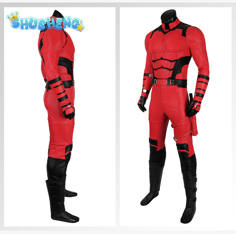 New Daredeviling Cosplay Born Again Cosplay Costume Jumpsuit Helmet Gloves Leggings For Game Party Custom Made