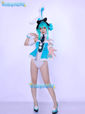 Hatsune Bunny Cave Rabbit Girl Hatsune COS Future Cosplay Anime Costume Set 2024 New Clothing