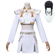 Cos Hunters Superstar Lumi Mira Zoe Cosplay Costume Anime KPop Demon Full Set Girl Group Suit Women Halloween Party Roleplay Mira White clothing cosplay
