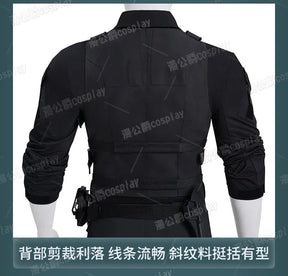 Movie Frank Castle Cosplay Daredevil Cos Born Again Costume Halloween Men's Fantasy Uniform Coat Pants Props Shoes Handsome Set