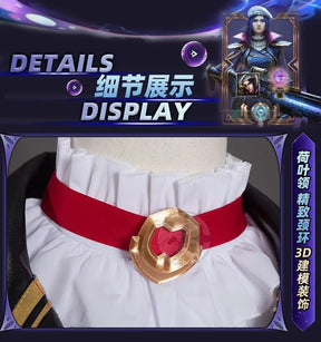 Shusheng lol arcane Season 2 VI Caitlyn cosplay costume uniform Halloween Carnival Party Christmas play rode clothing