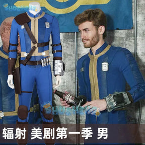 Hot Game Fallout Season 1 Overseer Hank Cosplay Costume Adult Mens Bodysuit Suits Halloween Carnival Costume