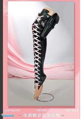 Arknights Lemuen Cosplay Costume Wig Dress Jacket Uniform Outfit Leggings Festival Halloween Party Women Girls Role Play Props