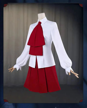 Game Identity Ⅴ linkage IB Cosplay Reporter Alice Delos ivu Costume Shirt skirt tie socks Halloween party sweet JK uniform set
