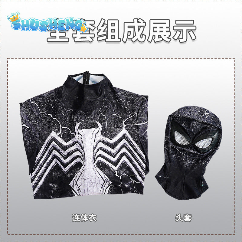 PS5 Spider Man Venom Suit Cosplay Costume Superhero Jumpsuit Comic-con Carnival Masquerade Party Props Bodysuit X-mas Gift Adult